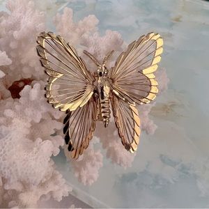 MONET Vintage Wirework Butterfly Brooch